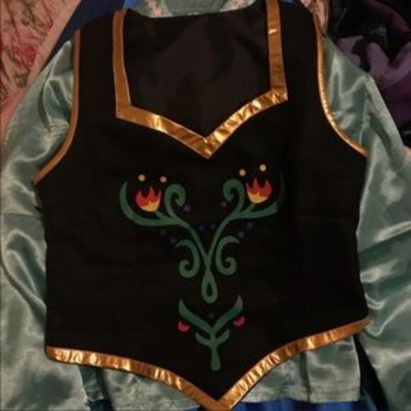 Princess Ana Frozen Dress Cosplay Costume XXL fits like M - Picture 4 of 6